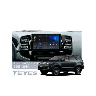 Штатна магнітола Teyes X1 2+32 Gb Wi-Fi Toyota Fortuner 1 AN50 AN60 HILUX Revo Vigo 2005-2007 9"