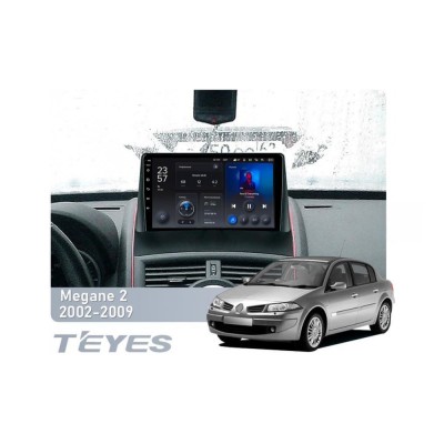 Штатна магнітола Teyes X1 2+32 Gb Wi-Fi Renault Megane 2 2002-2009 9"