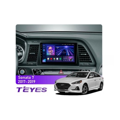 Штатна магнітола Teyes CC3 6+128 Gb 360° Hyundai Sonata 7 LF 2017-2019 9"