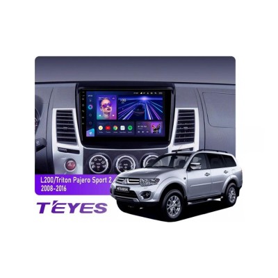 Штатна магнітола Teyes CC3 4+64 Gb Mitsubishi Pajero Sport 2 L200 Triton 2008-2016 9"