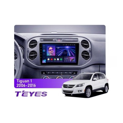Штатна магнітола Teyes CC3 6+128 Gb 360° Volkswagen Tiguan 1 NF 2006-2017 (A) black 9"