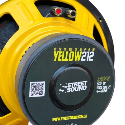 Сабвуфер Street Sound YELLOW212 (2+2 Ом)
