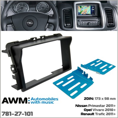 Перехідна рамка AWM Nissan, Opel, Renault (781-27-101)