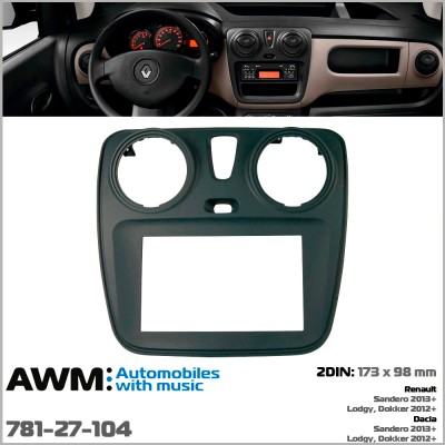 Перехідна рамка AWM Renault, Dacia (781-27-104)
