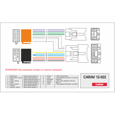 Перехідник ISO CARAV Toyota, Daihatsu, Lexus (12-022)
