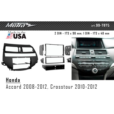 Перехідна рамка Metra Honda Accord, Crosstour (99-7875)