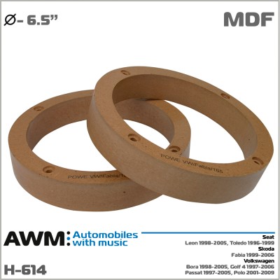 Проставки під динаміки AWM Skoda, Volkswagen, Seat (H-614)
