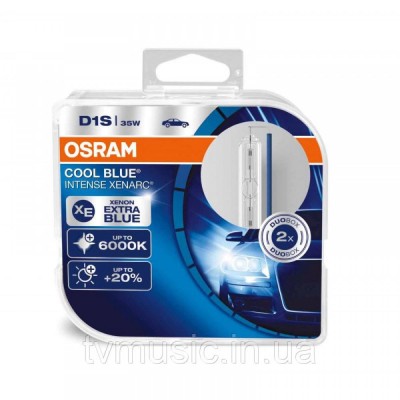Лампа ксеноновая Osram D1S 66140CBI-HCB-DUO Cool Blue Intense +20 2 шт