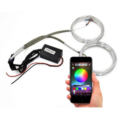 Светодиодные кольца (ангельские глазки) 80мм 2,5" RGB (2шт)