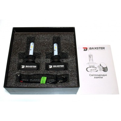 Лампи світлодіодні Baxster S1 HB3 (9005) 6000K 4000Lm (2 шт)