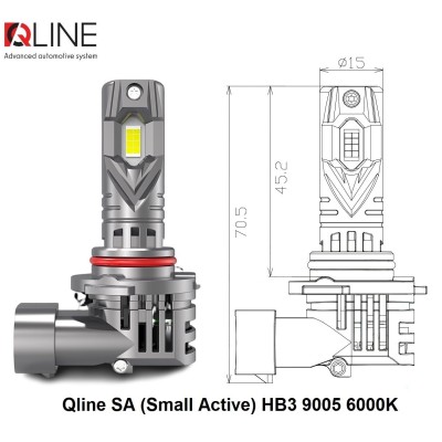 Комплект світлодіодних ламп Qline SA (Small Active) HB3 9005 6000K (2шт)