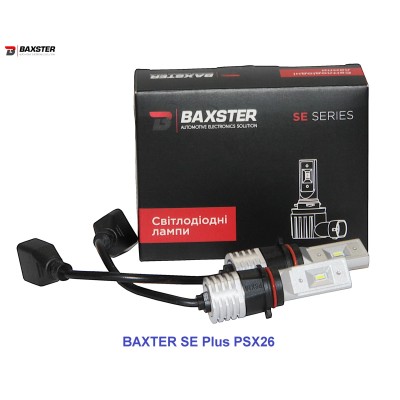 Комплект світлодіодних ламп Baxster SE Plus PSX26 6000K (2шт)