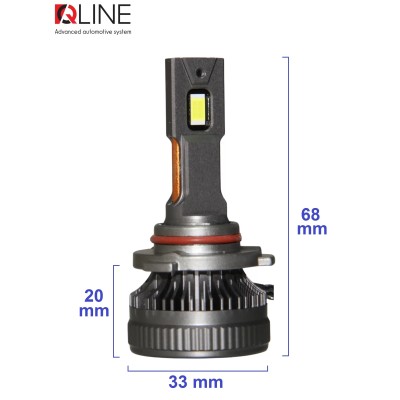 Лампи світлодіодні QLine DualVision 65W HB3 6000K (2шт.)