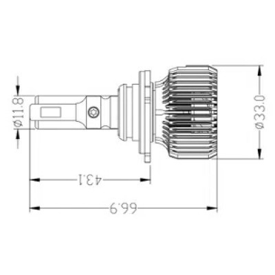 9005 (5000К) Prime-X R Pro комплект світлодіодних ламп (2 шт.)