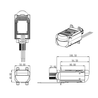 Комплект світлодіодних матрічних лінз Infolight Matrix 1.8inch
