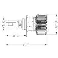 Світлодіодні лампи Prime-X R Pro P13 (5000K) (2 шт)