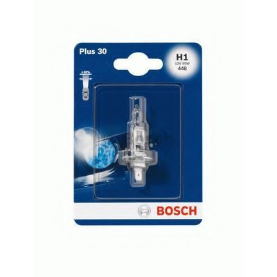 Галогеновая лампа BOSCH Plus 30% H1 55W 12V P14,5s (1987301003) 1шт./блистер