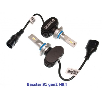 Світлодіодні лампи Baxster S1 gen2 HB4 (9006) 6000K (2 шт)