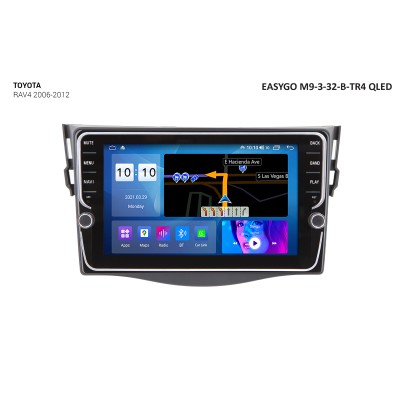 Штатное головное устройство EasyGo M9-3-32-B-TR4 QLED Toyota RAV4