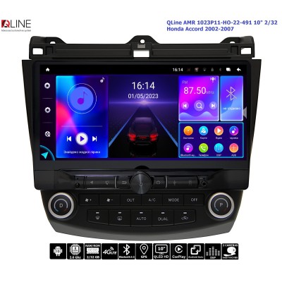 Штатна магнітола QLine AMR 1023Р11-HO-22-491 10" 2/32 Honda Accord 2002-2007