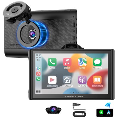 Aspiring Auto Play DVR 1, Magnet, CarPlay, Android auto