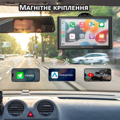 Aspiring Auto Play DVR 1, Magnet, CarPlay, Android auto
