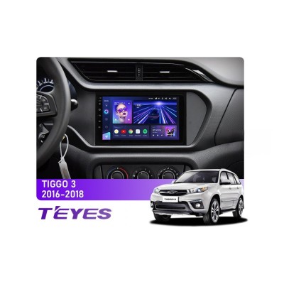 Штатна магнітола Teyes CC3 4+64 Gb Chery Tiggo 3 2016-2018 9"