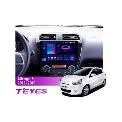 Штатна магнітола Teyes CC3 2k 4+64 Gb Mitsubishi Mirage 6 2012-2018 9"