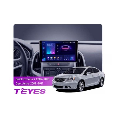 Штатна магнітола Teyes CC3 2k 4+64 Gb Buick Excelle 2 2009-2015, Opel Astra J 2009-2017 9"