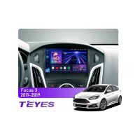 Штатна магнітола Teyes CC3 6+128 Gb 360° Ford Focus 3 Mk 3 2011-2019 9"