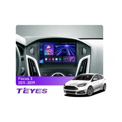 Штатна магнітола Teyes CC3 6+128 Gb 360° Ford Focus 3 Mk 3 2011-2019 9"