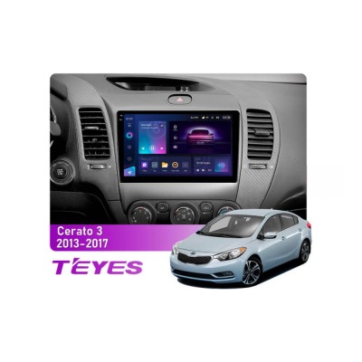 Штатна магнітола Teyes CC3 2k 6+128 Gb Kia Cerato 3 YD (K3) 2013-2017 (A) 9"