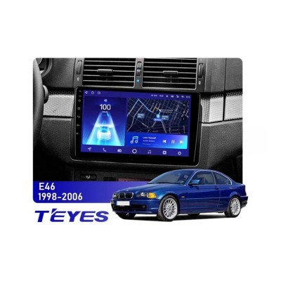 Штатна магнітола Teyes CC2 PLUS 3+32 Gb BMW 3-Series 3 Series E46 (0 Din) 1998-2006 9"