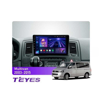 Штатна магнітола Teyes CC3 4+64 Gb Volkswagen Multivan T5 (1 Din) 2003-2015 9"