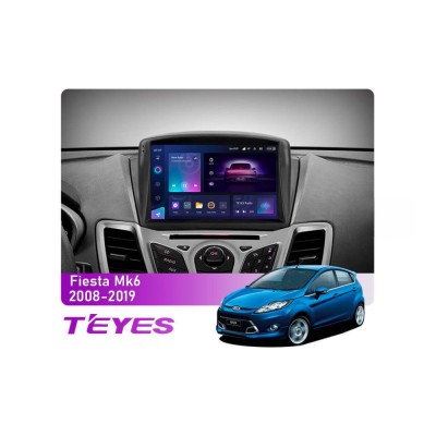 Штатна магнітола Teyes CC3 2k 6+128 Gb 360° Ford Fiesta Mk6 (F2) 2008-2019 9"