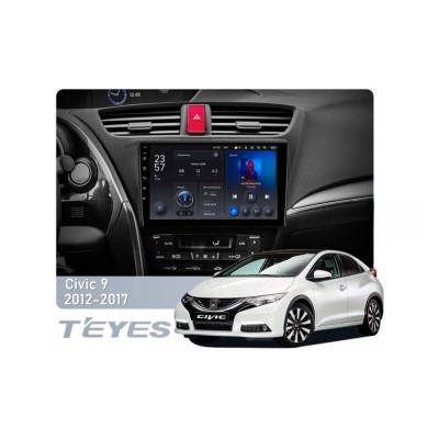 Штатна магнітола Teyes X1 2+32 Gb Wi-Fi Honda Civic 9 FK FB 2012-2017 9"