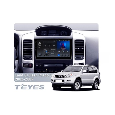 Штатна магнітола Teyes X1 2+32 Gb Wi-Fi Toyota Land Cruiser Prado 3 J120 2004-2009 (B) 9"