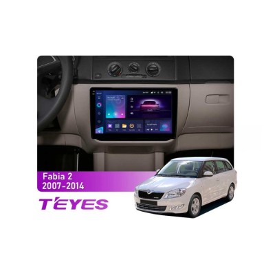 Штатна магнітола Teyes CC3 2k 4+64 Gb Skoda Fabia 2 2007-2014 10"