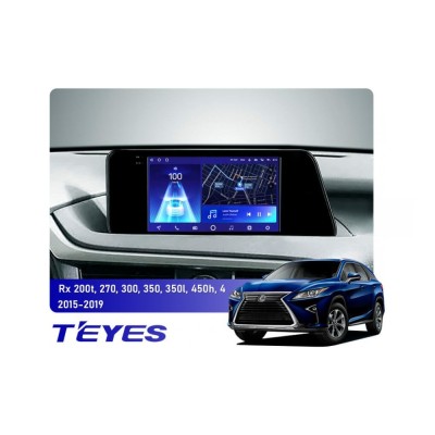 Штатна магнітола Teyes CC2 PLUS 3+32 Gb Lexus RX200t, RX270, RX300, RX350, RX350L, RX450h AL20 4 2015-2019 (0 Din) 10"
