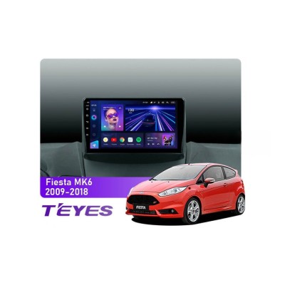Штатна магнітола Teyes CC3 6+128 Gb 360° Ford Fiesta Mk6 (F1) 2009-2018 9"