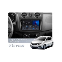 Штатна магнітола Teyes X1 2+32 Gb Wi-Fi Renault Logan 2 2012-2022, Sandero 2 2013-2022 (F2) (A) 9"