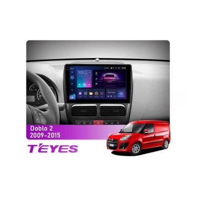 Штатна магнітола Teyes CC3 2k 4+64 Gb Fiat Doblo 2 263 2009-2015 9"