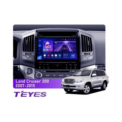 Штатна магнітола Teyes CC3 6+128 Gb Toyota Land Cruiser 11 200 2007-2015 з кнопками (B) 10"