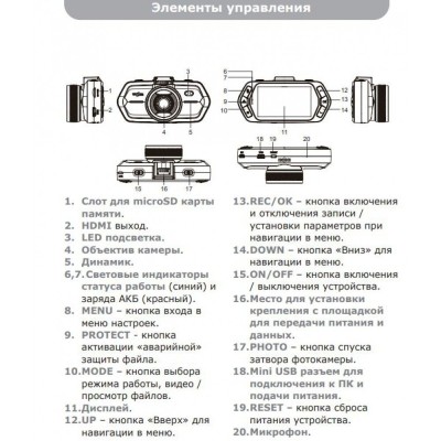 Відеореєстратор Gazer F230w