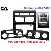 Рамка переходная CraftAudio KI-22-432 KIA Sportage (KM) 2008-2010 (климат+конд.)
