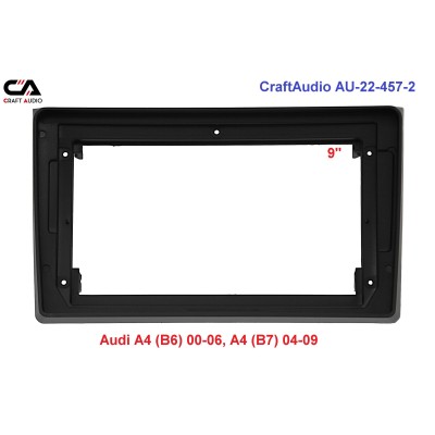 Рамка перехідна CraftAudio AU-22-457 Audi A4 (B6) 2000-2006, A4 (B7) 2004-2009 9" + проводка