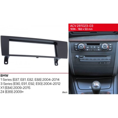 Переходная рамка ACV BMW 1 Series, 3 Series, X1, Z4 (281023-03)