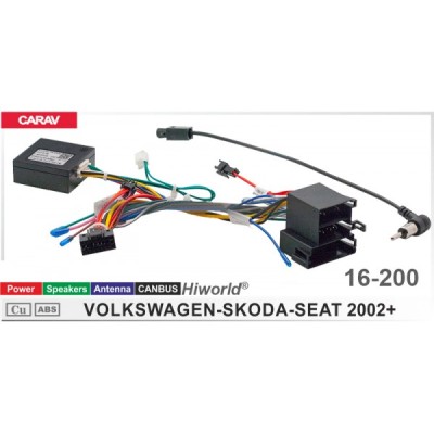 Перехідник для магнітол 9", 10.1" Volkswagen, Skoda, Seat Carav 16-200