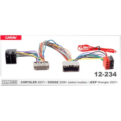 Перехідник для магнітол Chrysler, Jeep, Dodge Carav 12-234