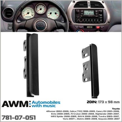 Перехідна рамка AWM Toyota 2 DIN (781-07-051)